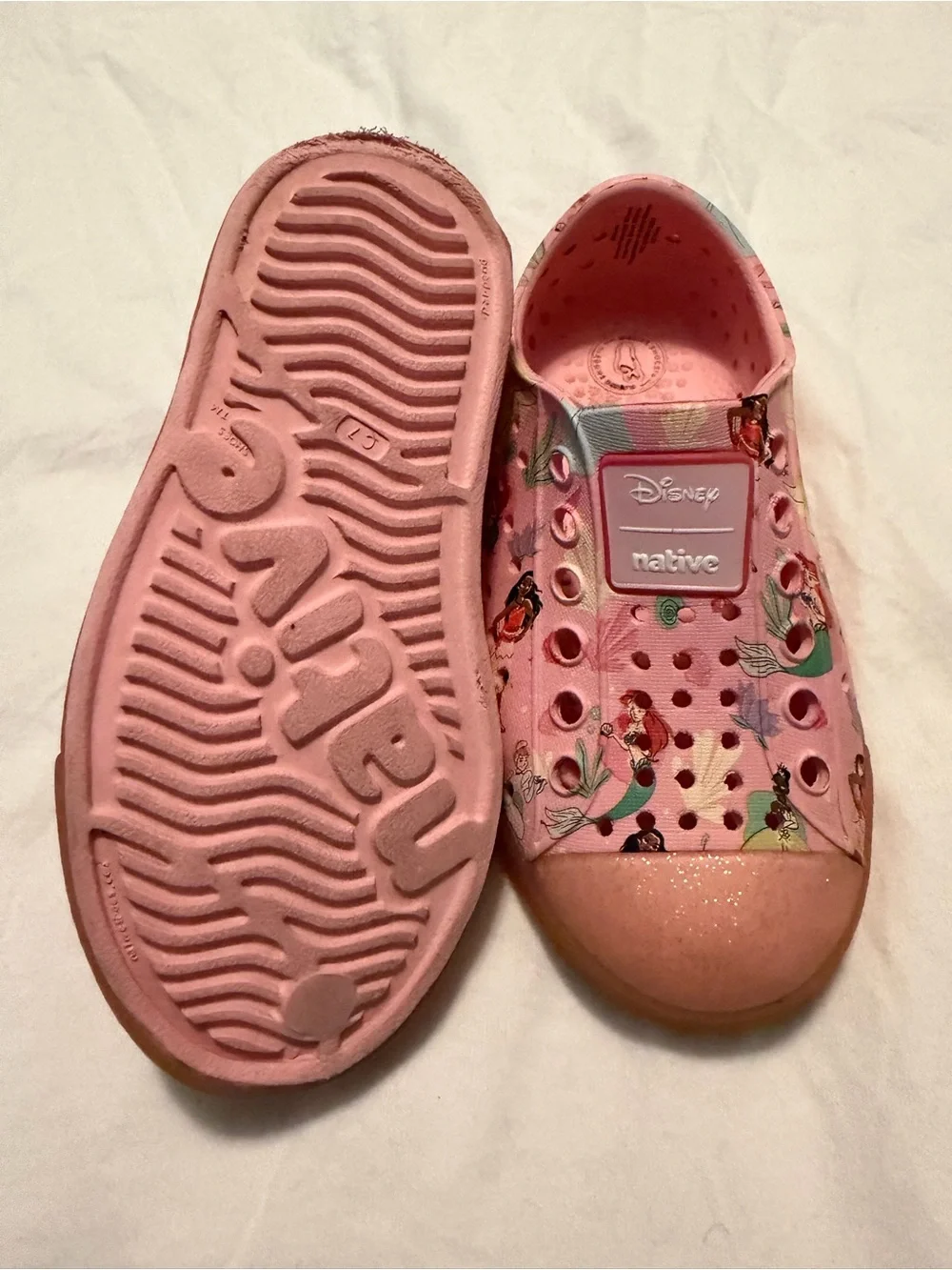 Native Kids Disney princess  Slip-Ons by Native